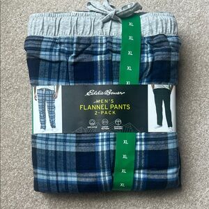 Men’s 2 pack flannel pants size XL